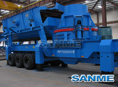 輪胎式移動制砂機